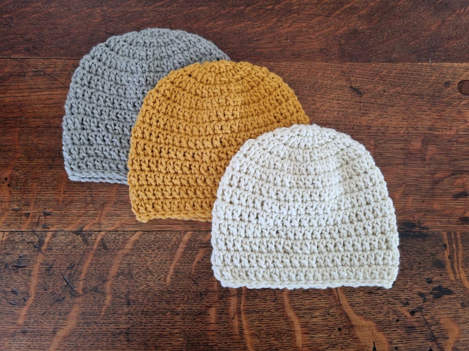 Crochet baby beanie