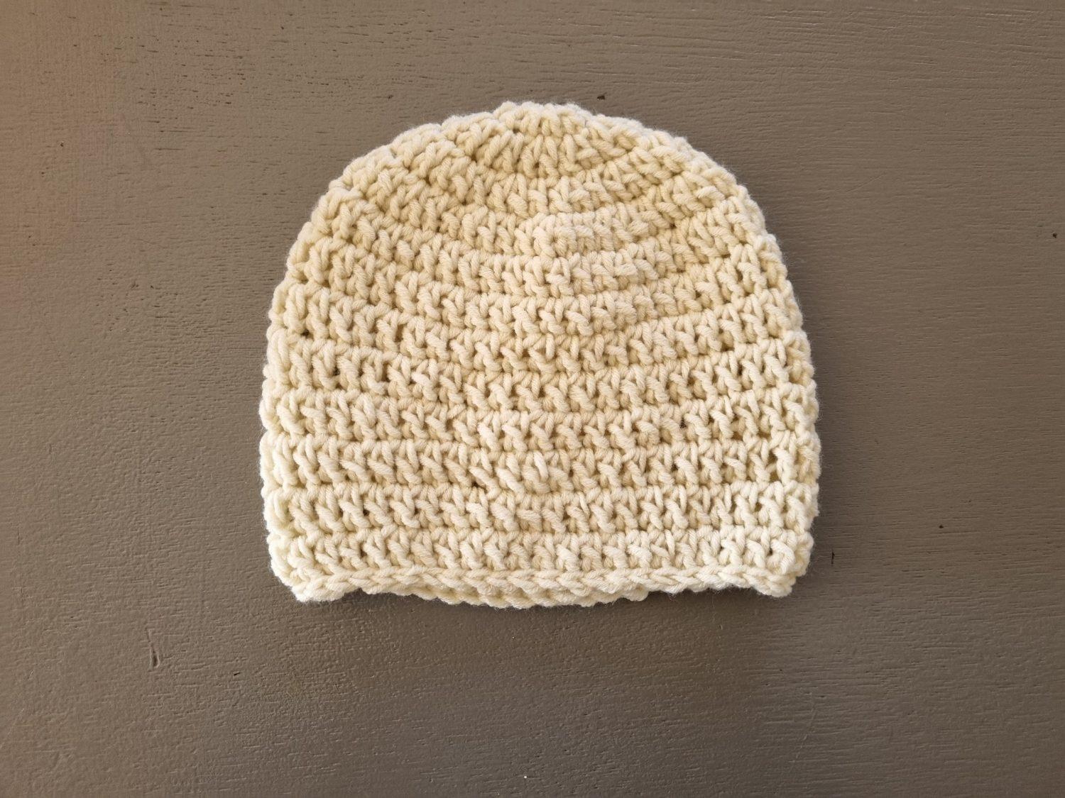 Crochet baby beanie